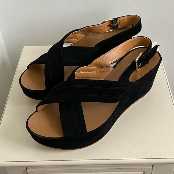J. Crew Shoes - J Crew Platform Suede Sandals